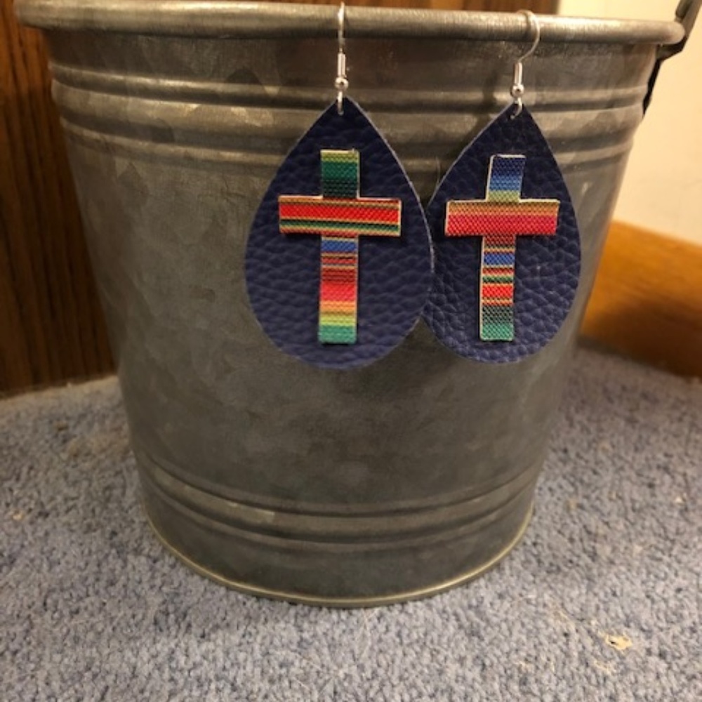 Faux Leather Earrings
